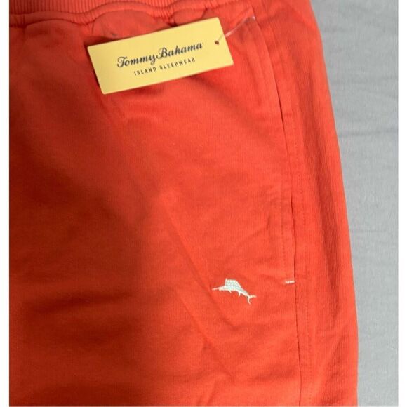 Tommy Bahama Cotton Woven Jam Shorts Men’s XL Orange Drawstring Sweat shorts - Picture 3 of 6